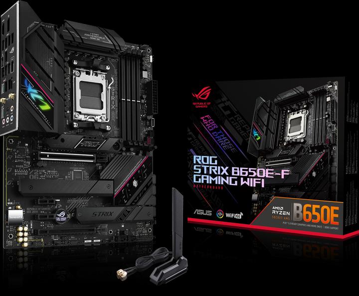 Produktbild ASUS ROG STRIX B650E-F GAMING WIFI (AM5, AMD B650E, ATX)