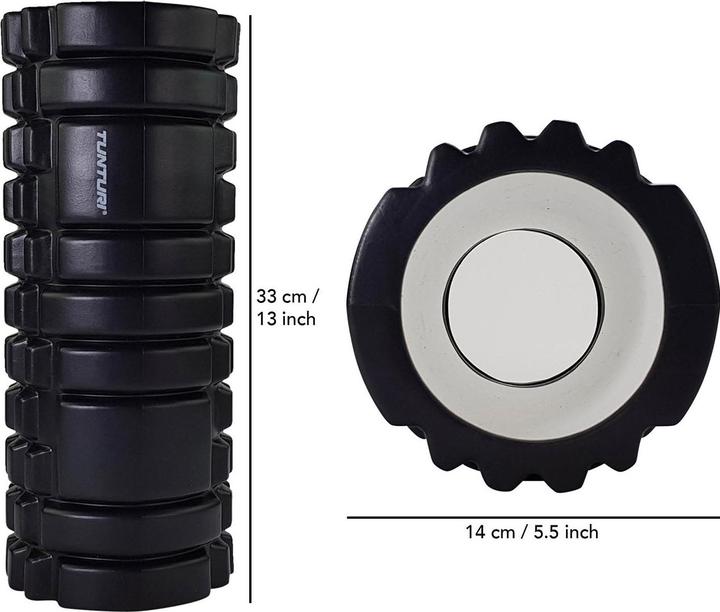 Immagine prodotto Tunturi Yoga Schaumblock Massageroller 33 cm Schwarz
