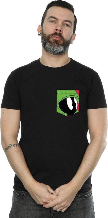 Produktbild Looney Tunes Marvin The Martian Face Faux Pocket TShirt (M)