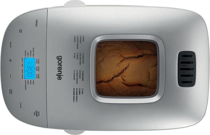 Actual product image Gorenje Bread maker BM1600WG Power 850 W, Number of programs 16, Screen LCD, White/Silver