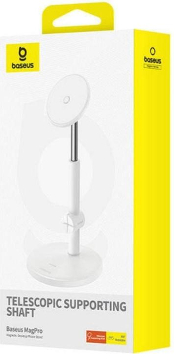 Immagine prodotto Baseus Supporto magnetico per telefono da tavolo MagPro (bianco)
