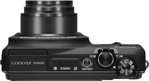 Produktbild Nikon Coolpix S9100, 12MP, 18x Zoom, FullHD-Movies, Schwarz