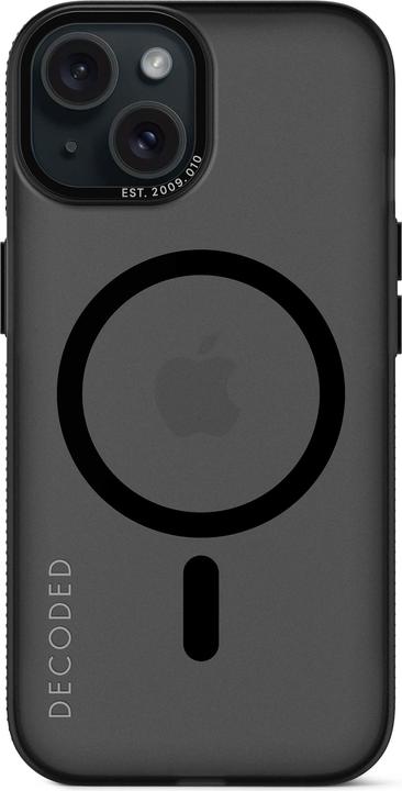 Image du produit Decoded Coque arrière en plastique recyclé pour iPhone 15 Noir (Apple iPhone 15)