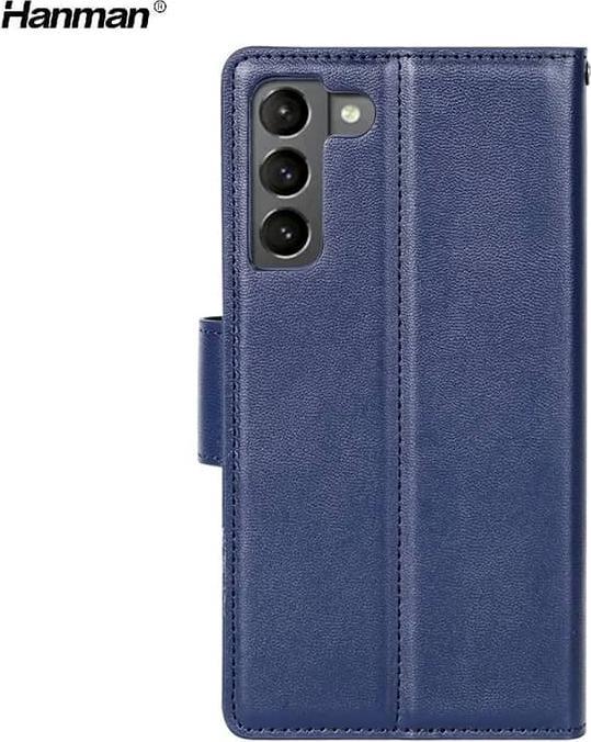 Produktbild Hanman Samsung Galaxy A16 (2024) - Mill Flip Case mit 3 Kartenfächern, blau (Samsung Galaxy A16)
