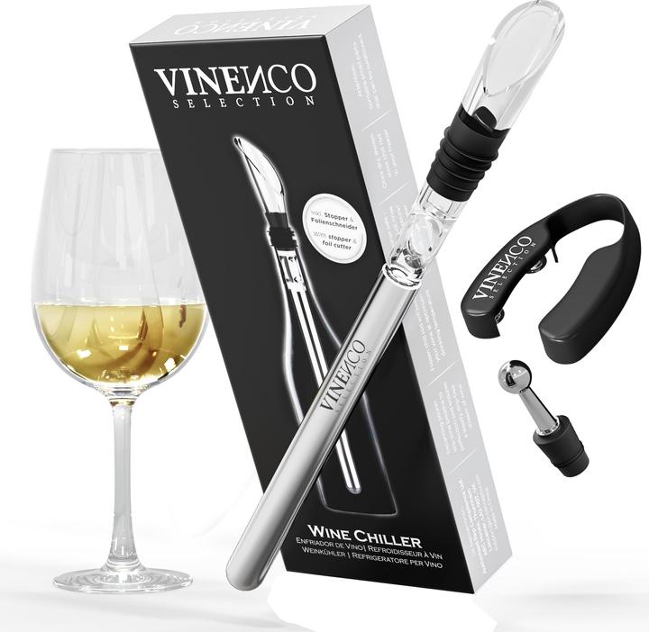 Produktbild Vinenco Weinkühler-Set (Weinausgiesser, Weinverschluss)