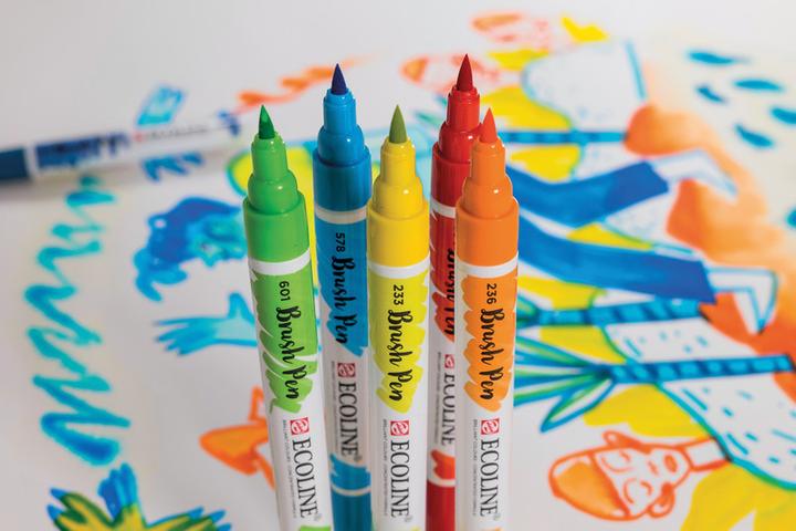 Immagine prodotto Talens Penna a pennello ECOLINE (Multicolore, 10 x)