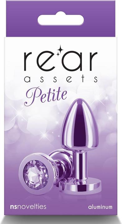 Actual product image NS Novelties Small Anal Plug Rear Assets Aluminium Butt Plug for Beginners Metal Anal Toy with Gem Petite Size