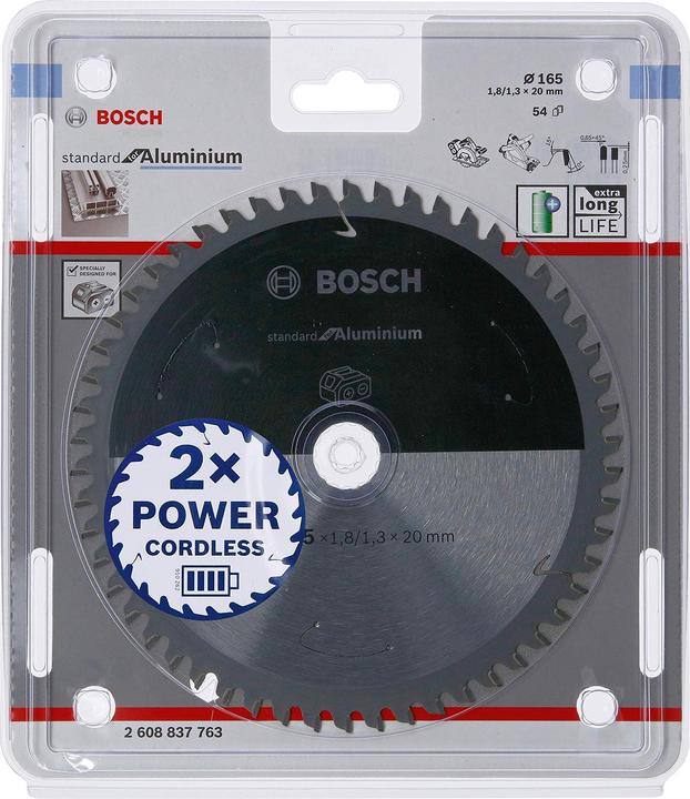 Produktbild Bosch Professional Zubehör PRO Aluminium cordless Kreissägeblatt, 165 x 1,8 x 20 mm
