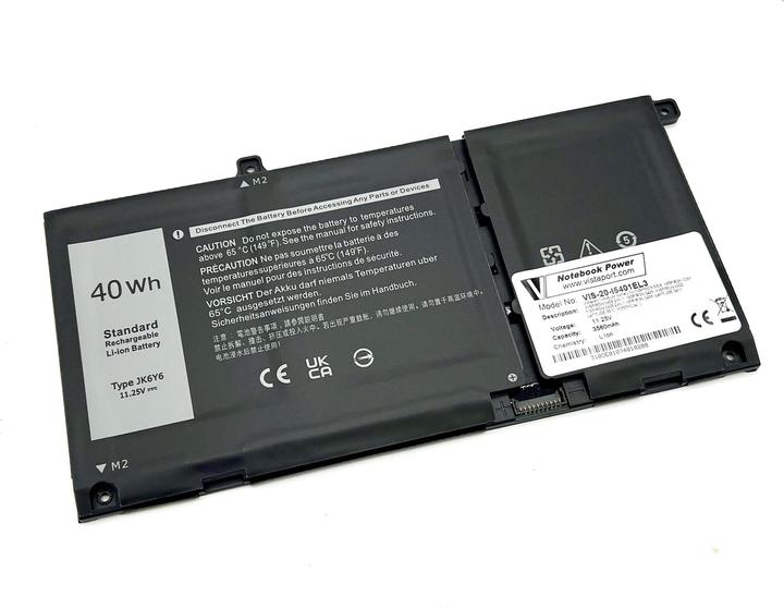 Image du produit Vistaport Batterie pour Dell Inspiron, Latitude, Vostro (3 cellules, 3560 mAh)