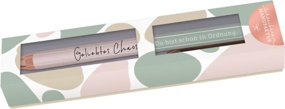 Produktbild Premium Kugelschreiber - Geliebtes Chaos - von Schreibkram Manufaktur (Roségold, Schwarz, Transparent, 1 x)