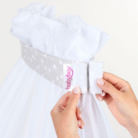 Immagine prodotto Tobi baldacchino babybay grigio perla/bianco stelle