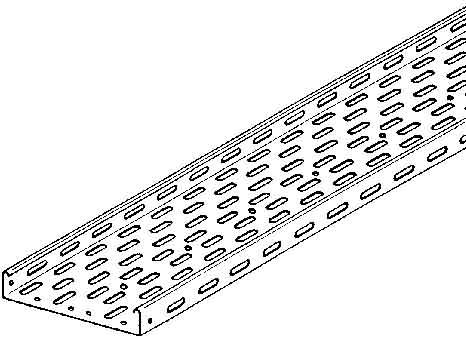 Immagine prodotto Niedax NIE RL 35.200 F Vaschetta portacavi, 35x200x3000mm, t=0,9mm perforata zincata a caldo