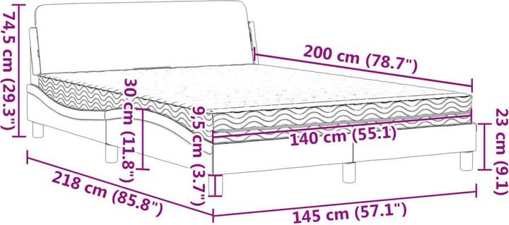 Immagine prodotto VidaXL Khloe (140 x 200 cm)