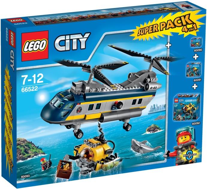 Immagine prodotto LEGO City 66522 Diepzee Esploratori Super Pack (60093, LEGO City)