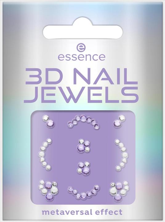 Produktbild essence 3D Nail Jewels (Nagelkleber, Violett)
