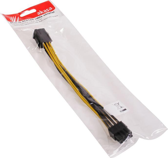 Immagine prodotto Akasa Cavo adattatore da 6 pin PCIe a 8 pin ATX12V