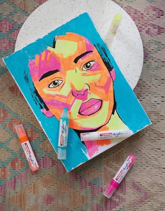 Actual product image Edding Acrylic marker 5000 Wide (Turquoise, 10 mm, 1 x)