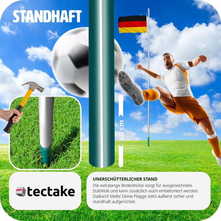 Produktbild tectake Fahnenmast