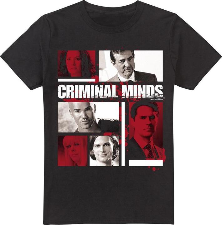 Immagine prodotto Criminal Minds Maglietta Scatole dei Personaggi Uomo (4XL)