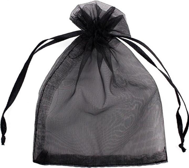 Actual product image JTI 50x gift bags / organza bags - black (Organza bag, 1 x)