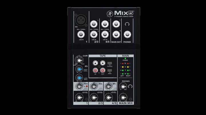 Image du produit Mackie Mix5 (Studio et mixeur live)