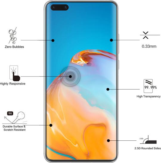 Image du produit Eiger Mountain Glass Clear Edge (1 pièce(s), Huawei P40 Pro)