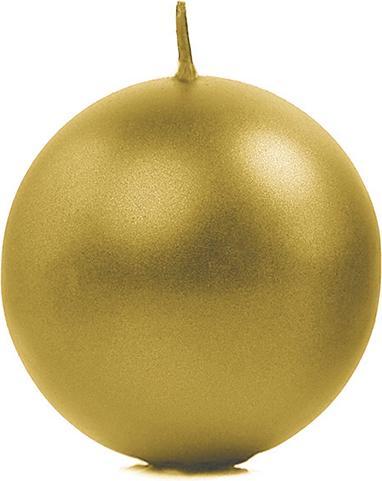Partydeco Bougie Sphère Doré - 6cm (10pcs) (10 pcs.)