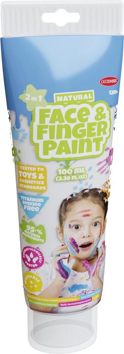 Boti Natural face and finger paint, tube - white, 100 ml