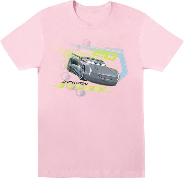 Actual product image Disney Girls Cars Jackson Storm Cotton T-Shirt (104)