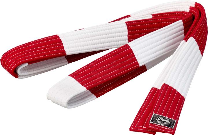 Produktbild Ju-Sports Grossmeistergürtel Master 8. Dan rot/weiss 4,5 cm