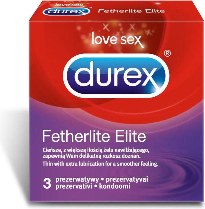 Actual product image Durex Fetherlite Elite thinner condoms with more gel 3pcs (3 pcs.)