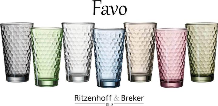 Actual product image Ritzenhoff & Breker Longdrinkglas Favo klar 6ST 400ml (0.40 l, 6 x)