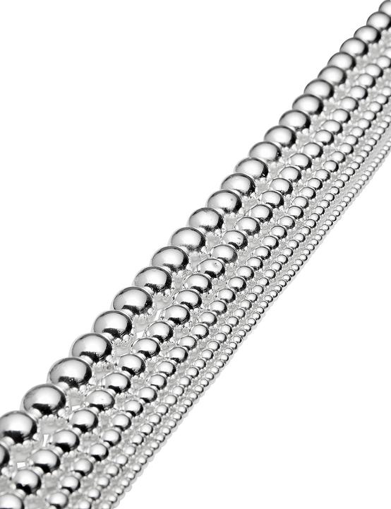 Produktbild Leyda Hämatit Strang silber poliert