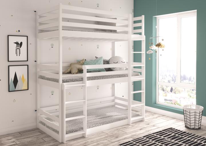 Produktbild ADRK Furniture Etagenbett verdreifachen TEDRO 180x80 (180 x 80 cm)