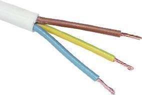 Actual product image Eneroid Cable H03VV-F, 3x0.75, 50m, white (50 m)