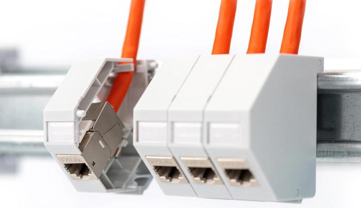 Immagine prodotto Digitus Alloggiamenti Keystone Gper installazione delle guide, IP20 (Supporto per modulo Keystone)