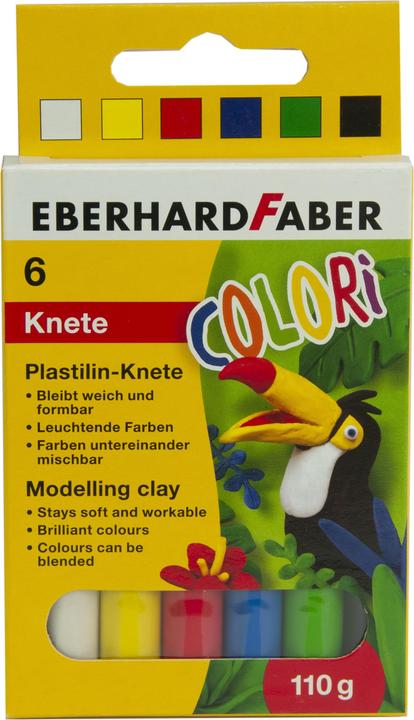 Image du produit EberhardFaber Pâte à modeler à la cire Plastiline, étui carton de 6 pièces, assorties étui carton de 6 pièces (6 x)
