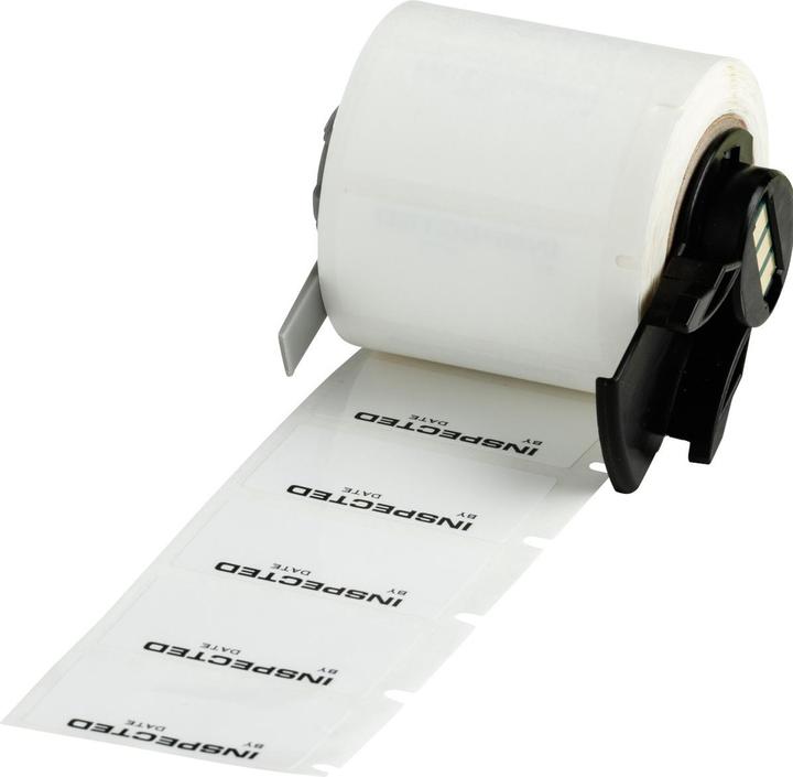 Image du produit Brady M6-30-423-INSP, film polyester, noir sur blanc, 38.10 x 19.05 mm, inscription : VERIFIÉE