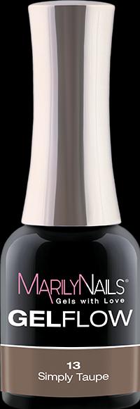 Produktbild Marily Nails GELFLOW – 13 Simply Taupe (Simply taupe, UV-Gel Lack)