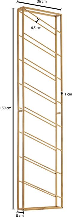 Produktbild FineBuy Weinregal FB41453 Metall Gold