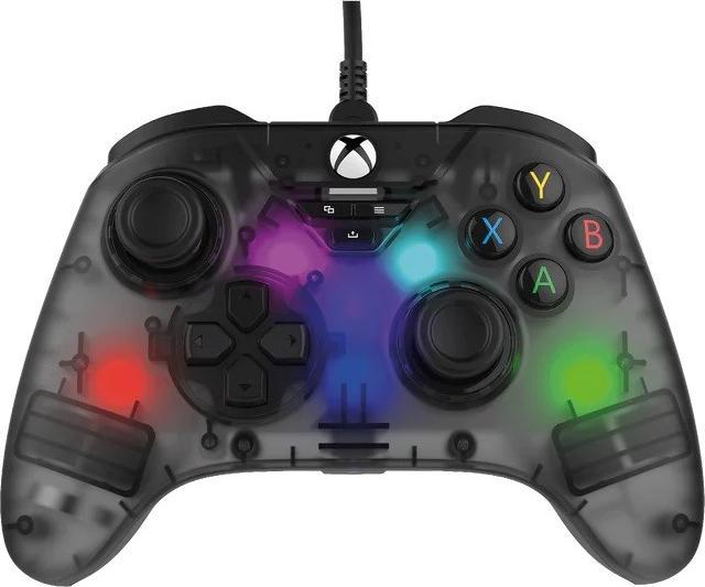Actual product image Snakebyte XB Controller GamePad RGB X smoke grey incl. reverb effect and 1 month Gamepass (Xbox Series X, Xbox One S, PC, Xbox Series S)