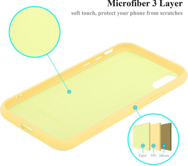 Actual product image Cadorabo TPU Liquid Silicone Case Cover (Apple iPhone X)