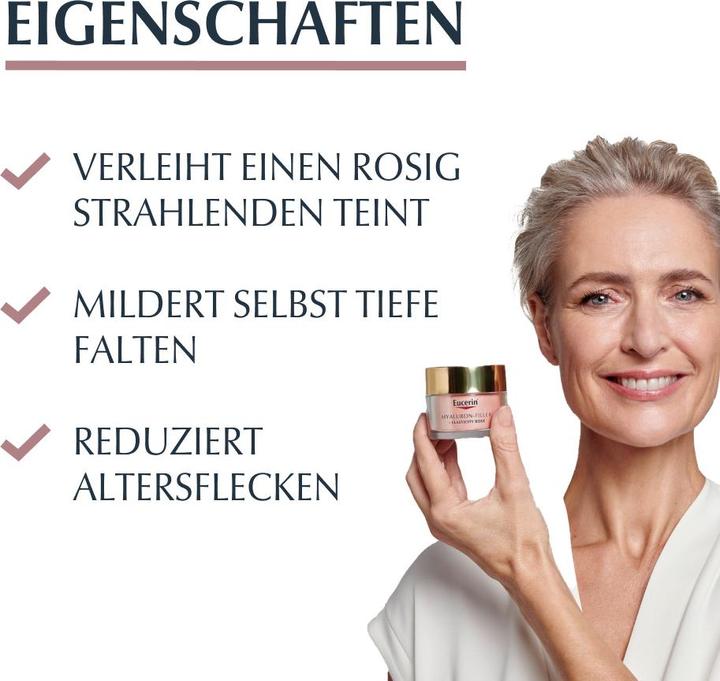 Produktbild Eucerin HYALURON-FILLER ELASTICITY Tagespflege Rosé LSF 30 (50 ml, Tagescreme, SPF 30)