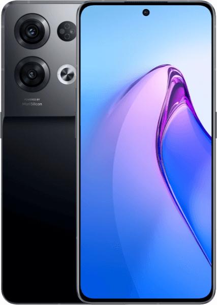Actual product image TIM Oppo Reno8 Pro (211 GB, Glazed Black, 6.70", Dual SIM, 50 Mpx, 5G)