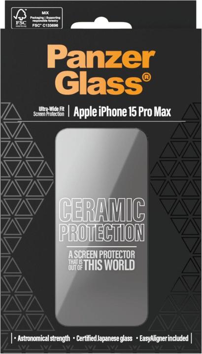 Image du produit PanzerGlass Ultra-Wide Fit (1 pièce(s), Apple iPhone 15 Pro Max)