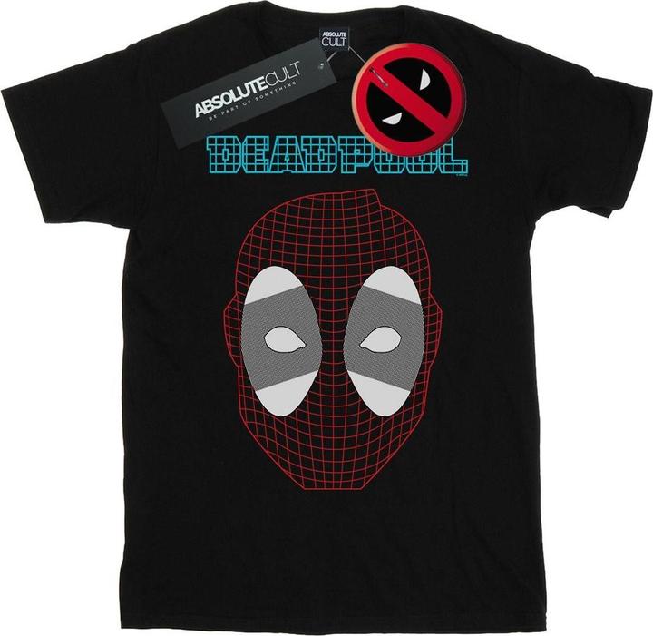 Actual product image Mens Deadpool Mesh Head T-Shirt (3XL)
