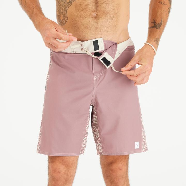 Produktbild Olaian Boardshorts Surfen Herren lang 500 Arch Esawira 19" rosa/taupe (XL)