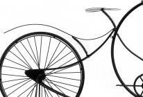 Giftdecor Schmiedeuhr grosses schwarzes Fahrrad