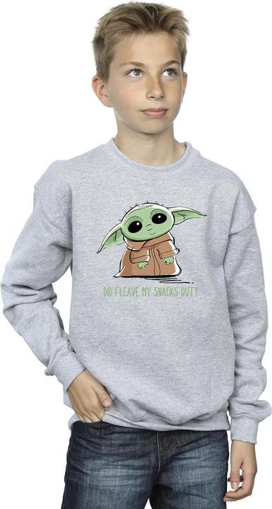 Produktbild Star Wars The Mandalorian Grogu Snacks Meme Sweatshirt Jungen (140, 146)
