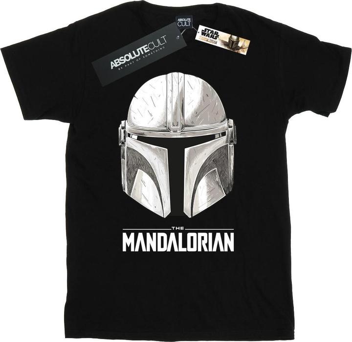Produktbild Star Wars The Mandalorian Helmet Logo TShirt (3XL)